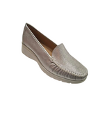 Benexa mocassino in pelle argento