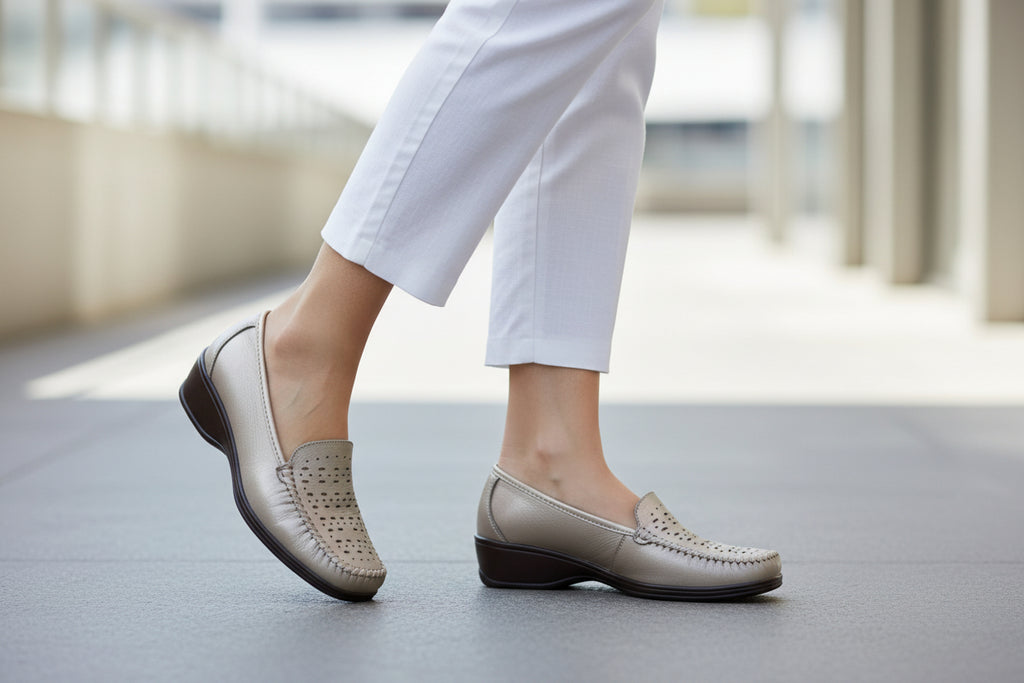 Benexa Mocassino Traforato con Plantare Estraibile Beige