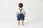 Luglio Bermuda con Bretelle per bambino