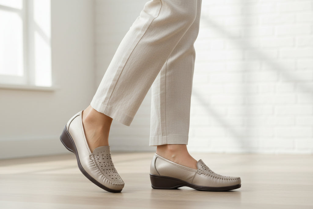 Benexa Mocassino Traforato con Plantare Estraibile Beige
