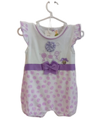 Luglio Pagliaccetto Fantasia Lilla e Bianco Cotone