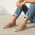 Novaflex Mocassino Uomo in Camoscio Beige