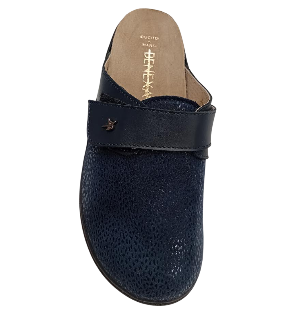 Benexa pantofola ortopedica elasticizzata blu