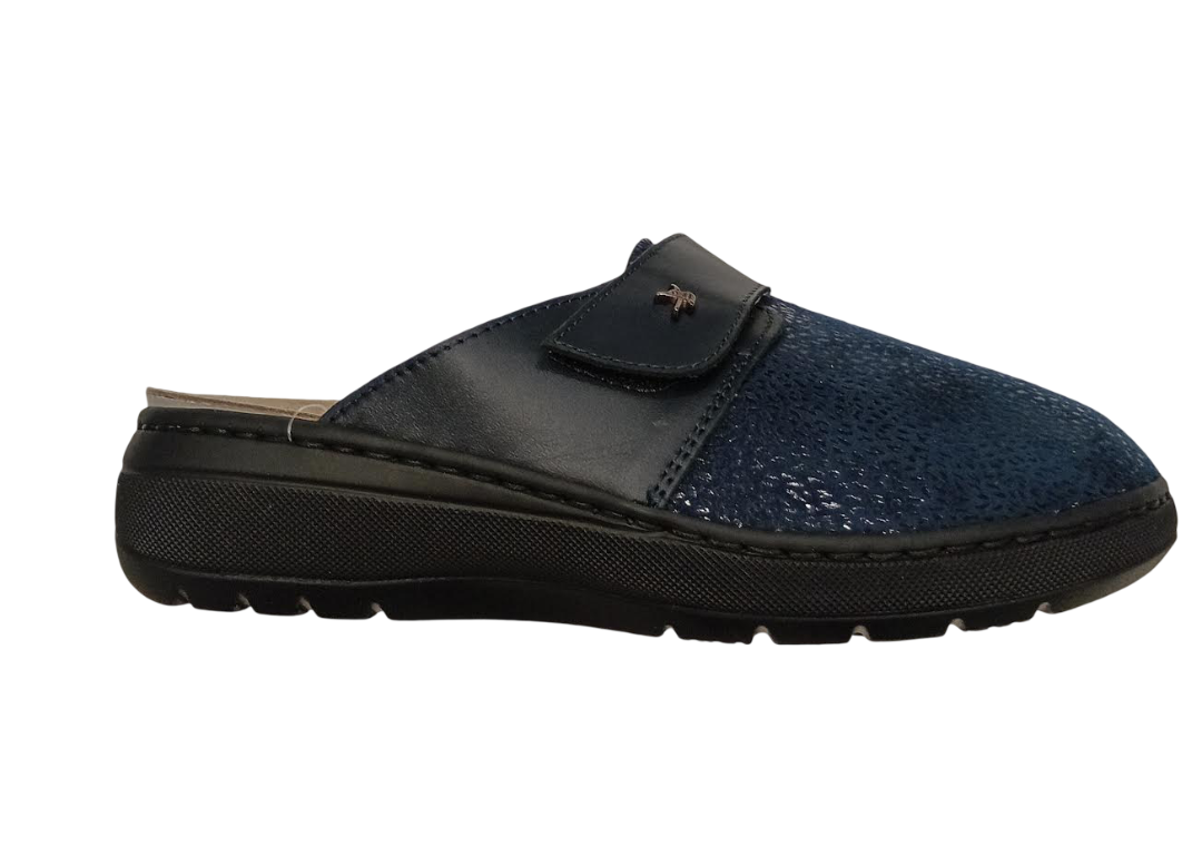 Benexa pantofola ortopedica elasticizzata blu