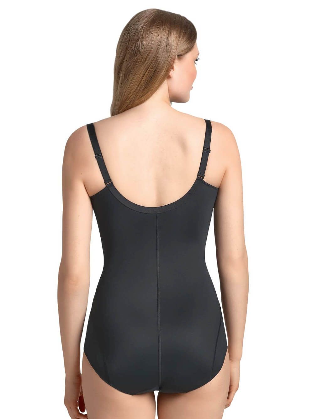 Anita Body Contenitivo Zip Nero "Fiore"