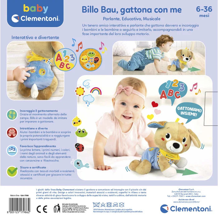 Clementoni Billo Bau gattona con me