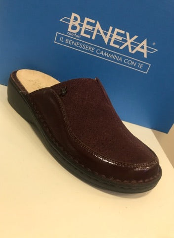Benexa pantofola con plantare estraibile bordeux