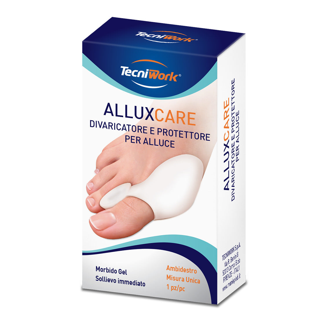 Alluxcare Divaricatore e Protettore per Alluce in Gel