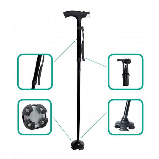 Mq perfect bastone da passeggio con luce