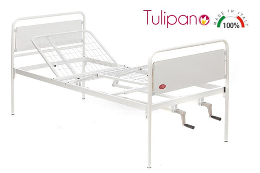 Moretti Tulipano letto da degenza con due manovelle larghezza 90cm