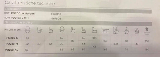 Moretti poltrona elevabile a due motori