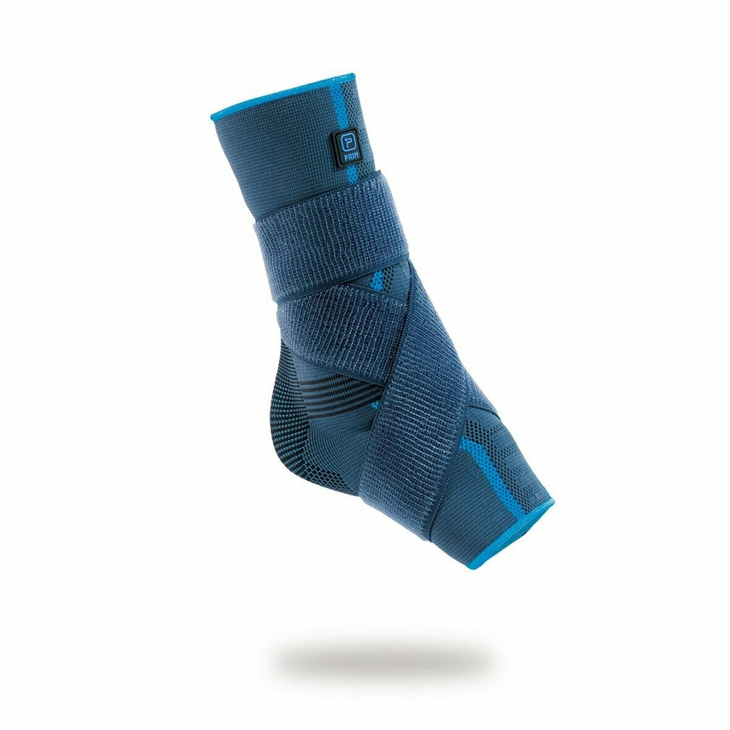 Cavigliera elastica con supporti malleolari in silicone e bendaggio funzionale