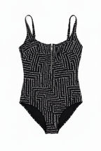 Rosa Faia Elouse Reggiseno Donna con Zip Nero Bianco