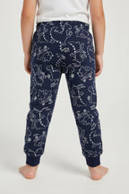 Chicco completo bambino Felpa e Pantalone Dinosauri Blu Navy