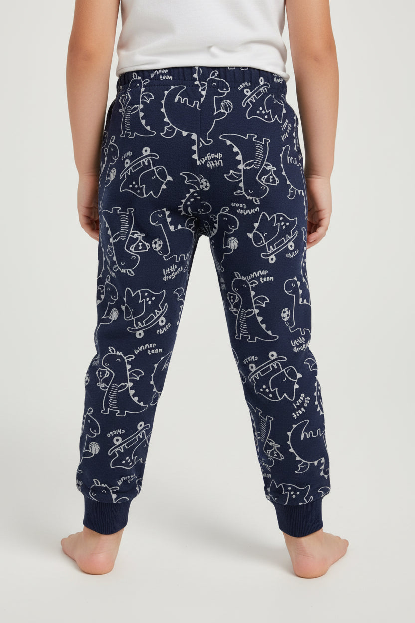 Chicco completo bambino Felpa e Pantalone Dinosauri Blu Navy