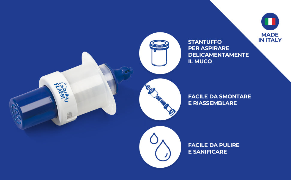 Flaem aspiratore nasale manuale senza aspirazione per neonato
