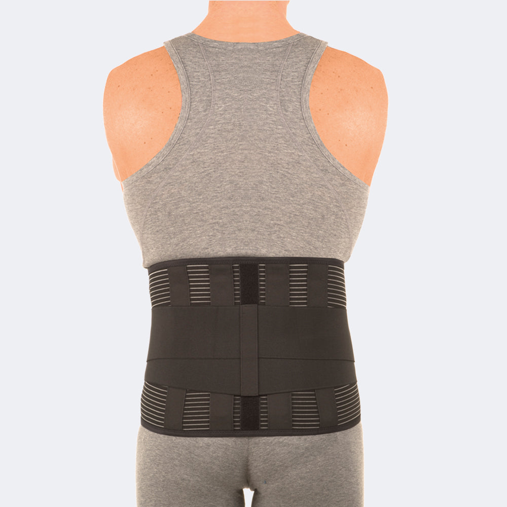 Camp 410 Action Corsetto elastico lombosacrale con rinforzi paravertebrali e supporto lombare con tiranti pelvici