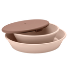 Bibs Set piatto per la pappa Piatto+Ciotola con coperchio