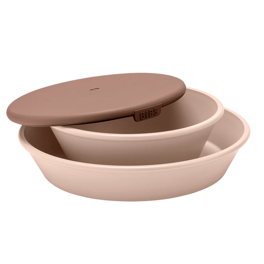 Bibs Set piatto per la pappa Piatto+Ciotola con coperchio