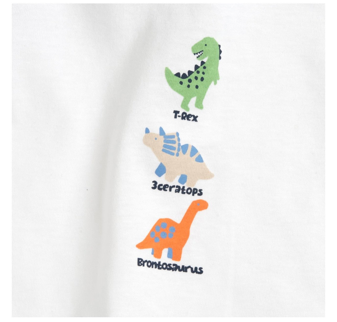 Chicco T-Shirt bambino Dinosauri - Bianca con Stampa Colorata
