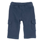 Pantaloni Cargo Bambino in Nido d’ape Blu
