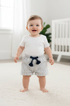 Chicco Shorts Bambina a Righe con Nappine
