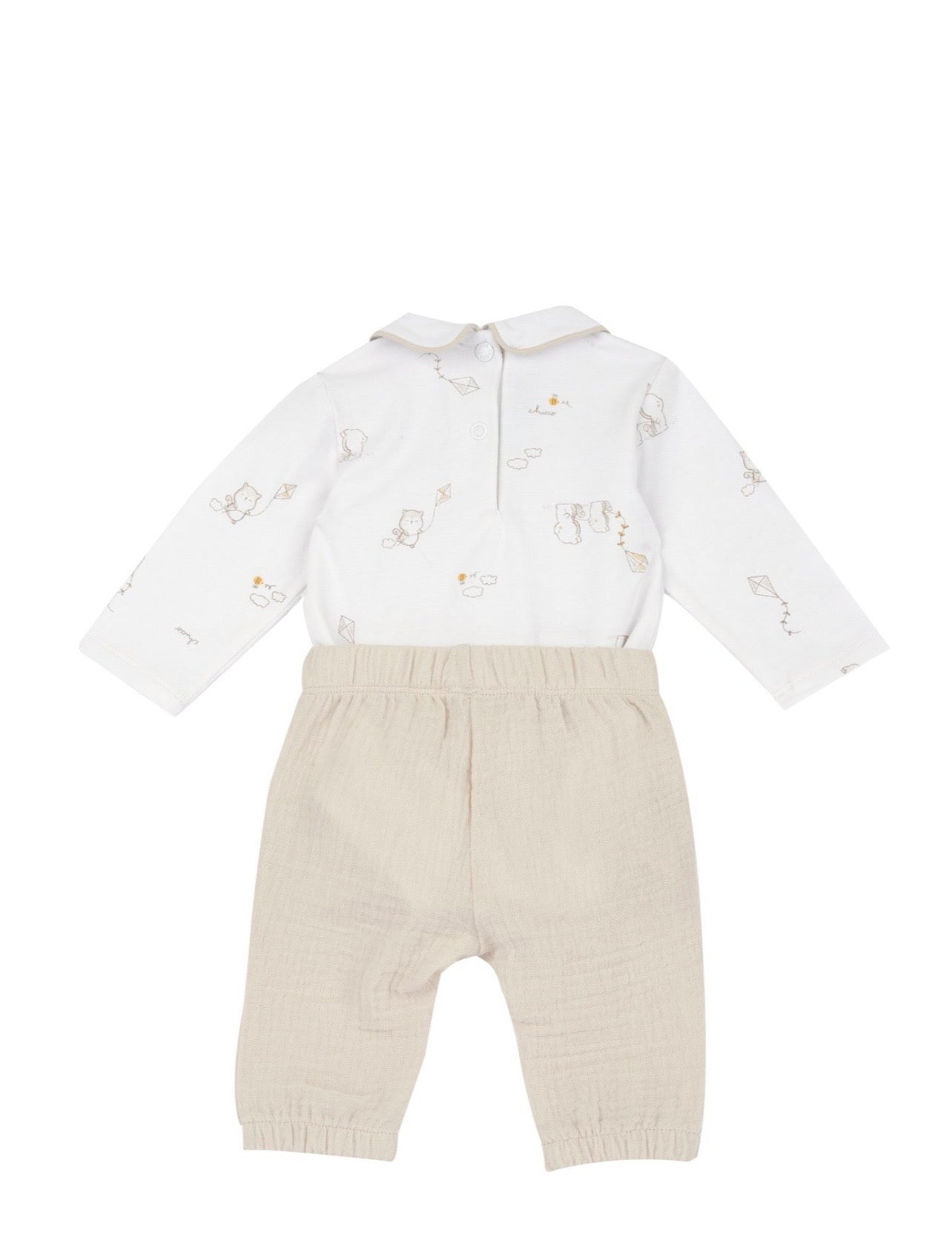 Chicco Completo Bambino Beige & Bianco