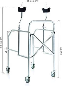Moretti deambulatore ascellare pieghevole