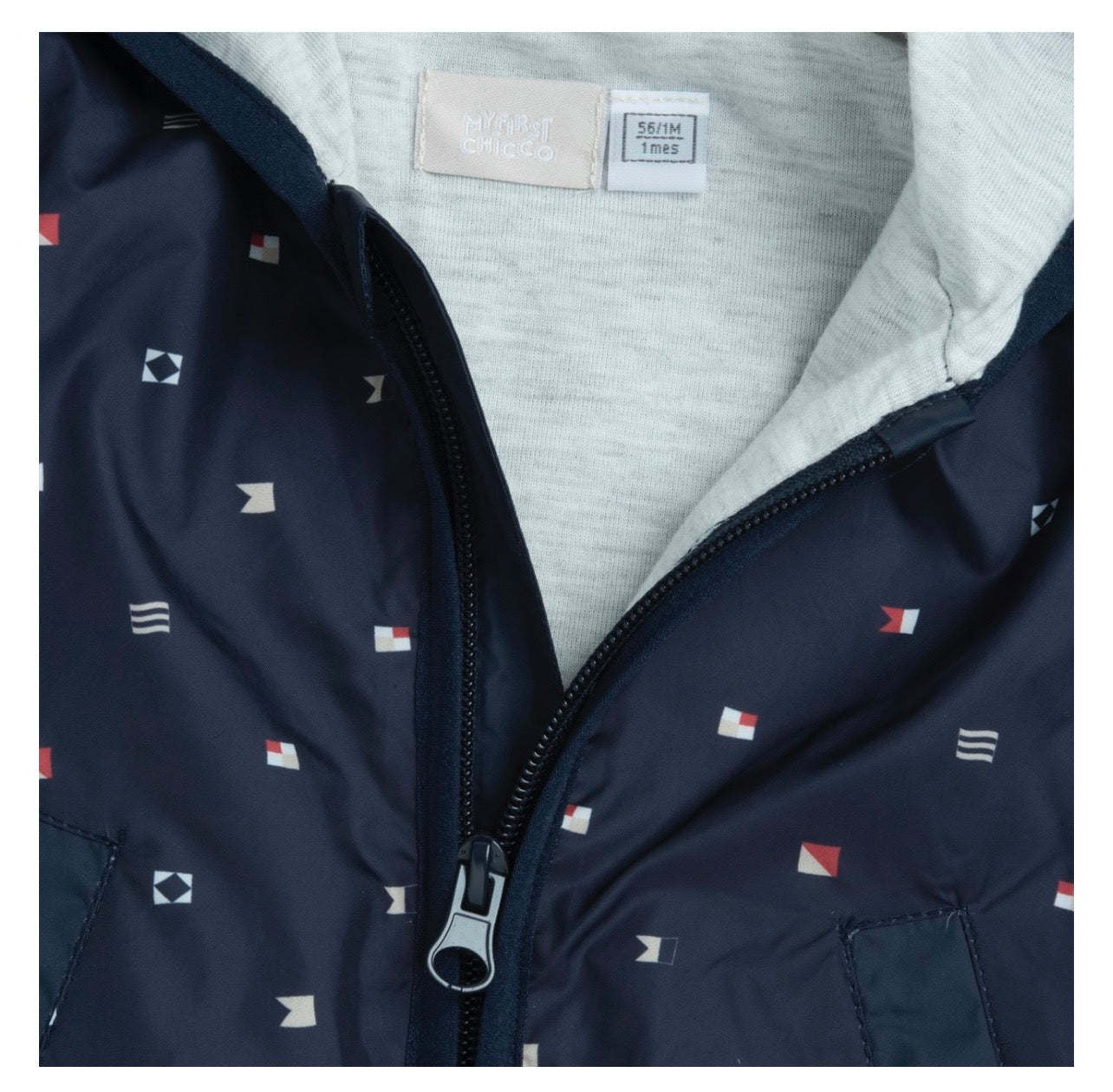 Chicco Giubbino Geometrico Blu