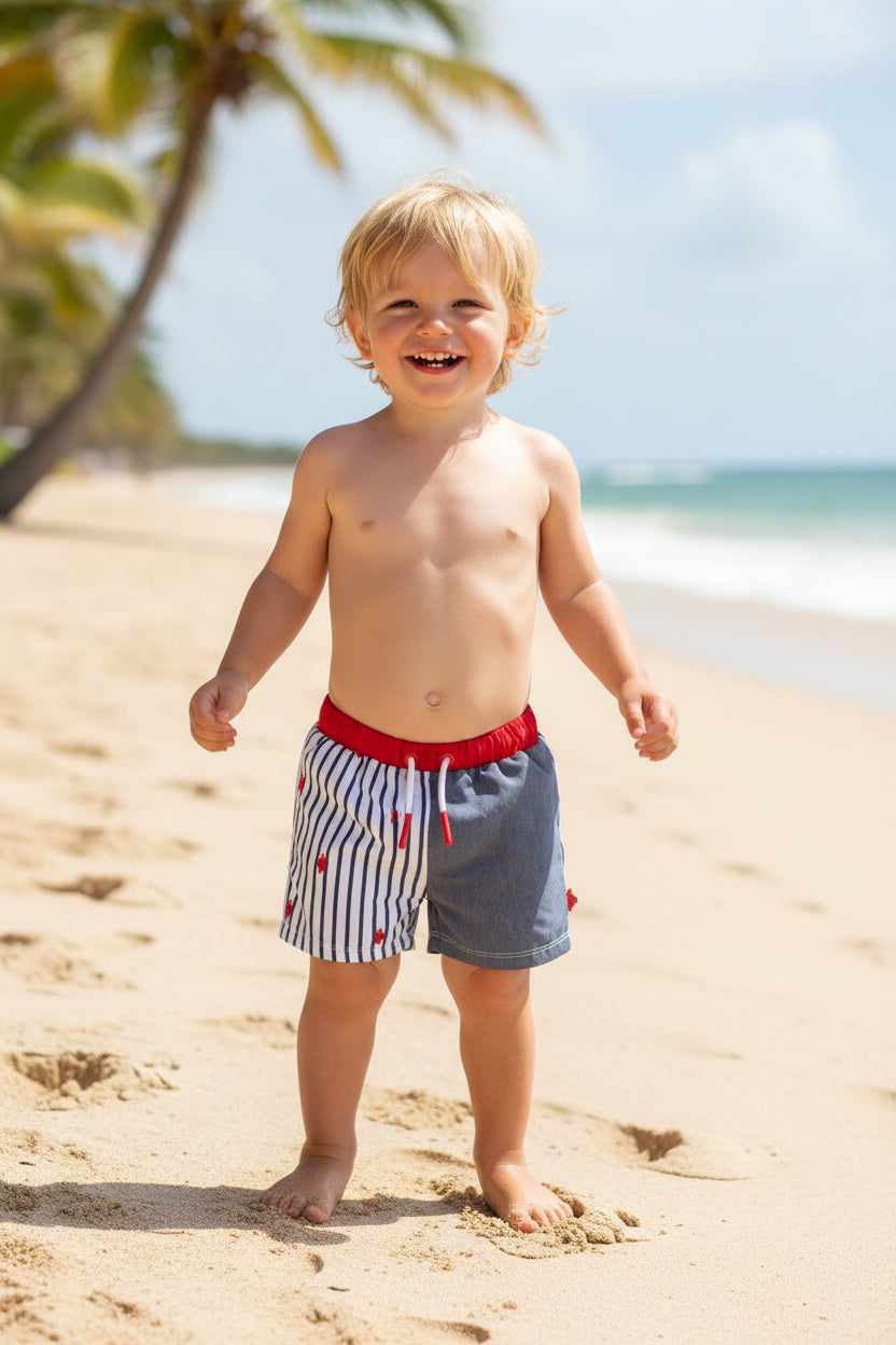 Chicco Costume Bermuda Bambino Granchietti Rossi