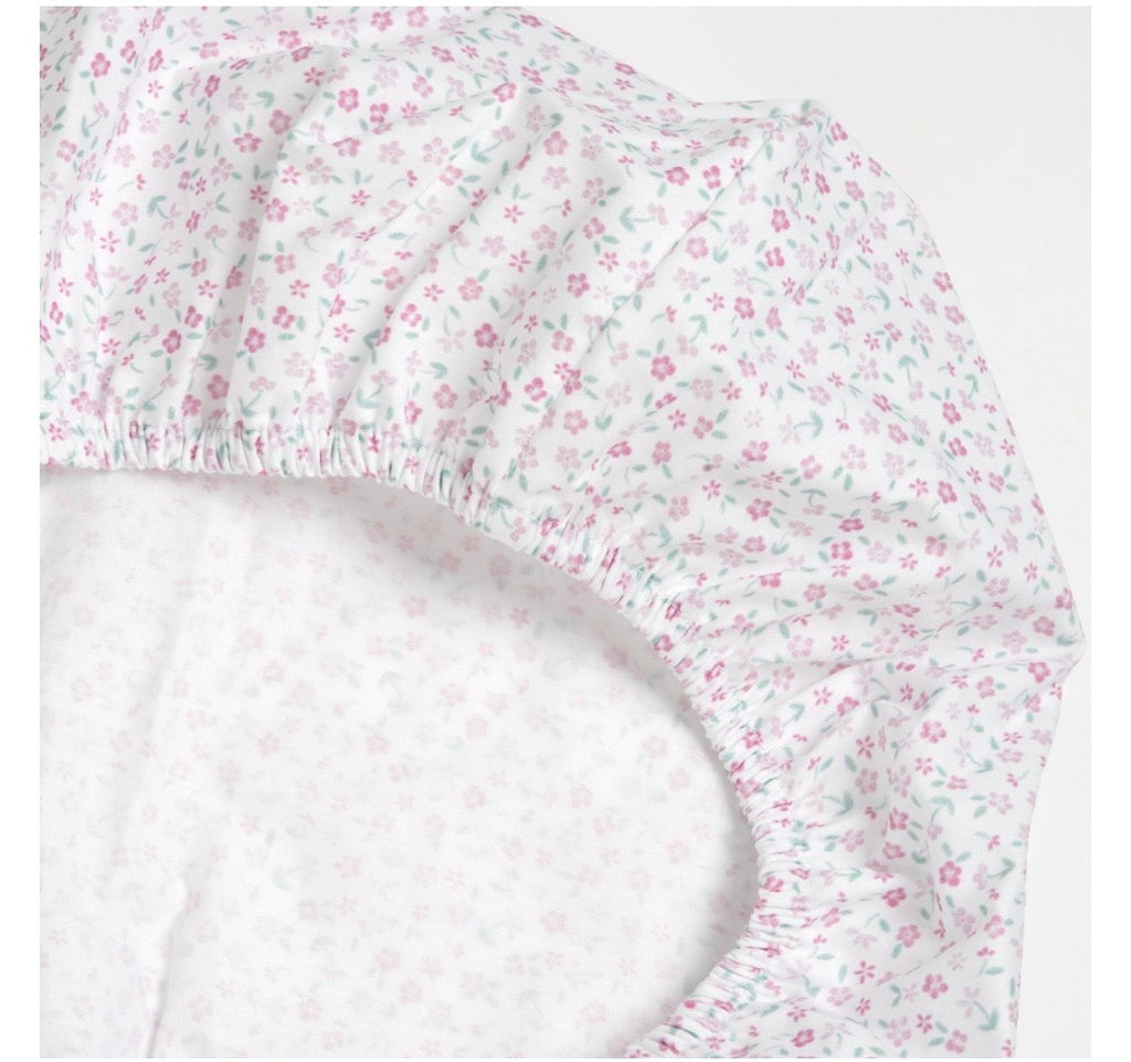 Chicco Set Lenzuola Neonata con Federa Fantasia Floreale Rosa