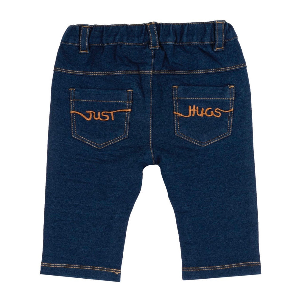 Chicco Jeans Bambino Blu Navy con Ricamo Just Hugs