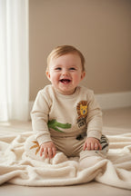 Chicco Completo bimbo Jungle Crew Felpa e Pantalone in Cotone
