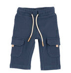 Pantaloni Cargo Bambino in Nido d’ape Blu