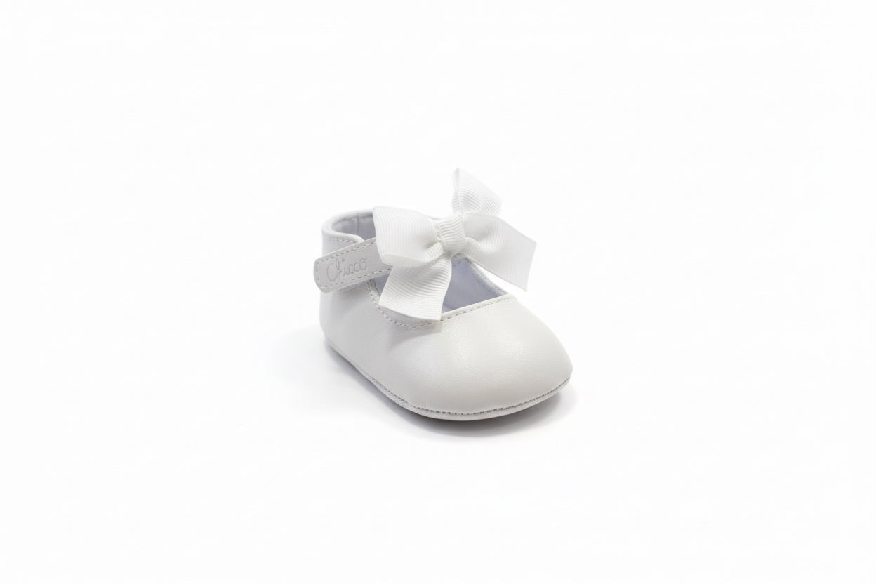 Chicco My First Shoes Ballerina Bianca con Fiocco Neonata