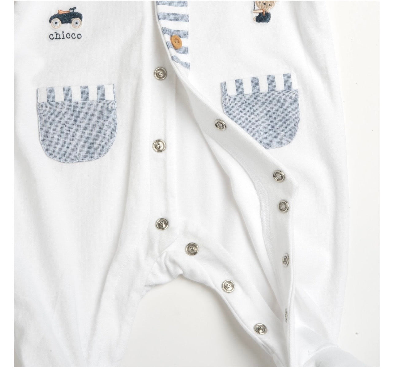 Tutina Neonato Chicco con Piedini Cotone Morbido