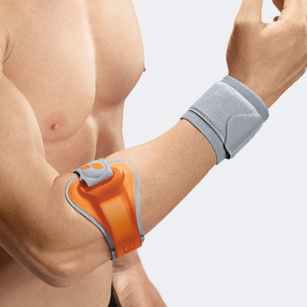 Bracciale per epicondilite  e polso con pressore bilaterale