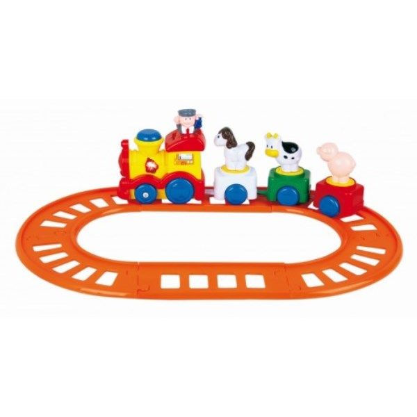 Rsta Trenino Della Fattoria con Animali con vagoni e binari 180cm