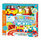 Rsta Trenino Della Fattoria con Animali con vagoni e binari 180cm