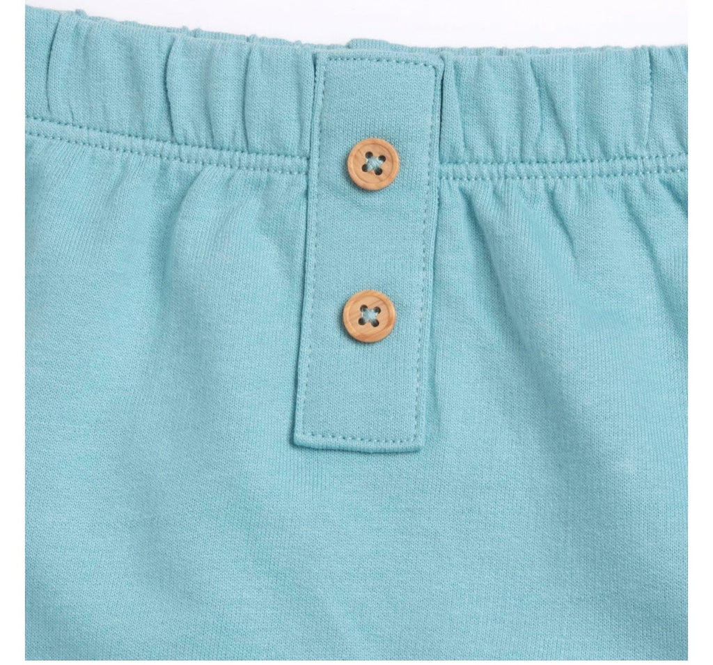 Pantaloni bambina My First Chicco con Bottoni Verde Acqua