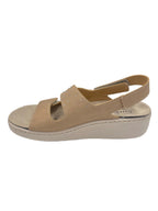 Itersan Sandalo Strass Donna Comfort con Velcri Regolabile