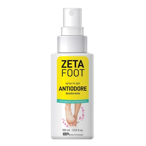 Zeta Foot Deodorante Antiodore per Piedi Spray No Gas 100ml