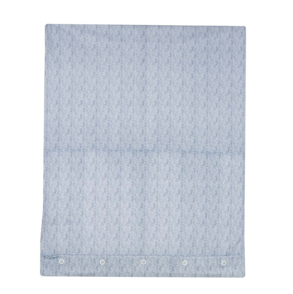 Copertina Chicco Neonato con Ricamo Orsetto - Bianca e Blu a Righe