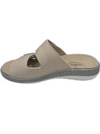 Itersan pantofola Ortopedica Donna Doppio Velcro regolabile Beige