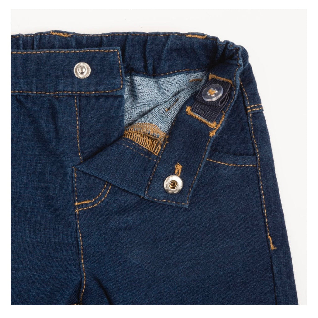 Chicco Jeans Bambino Blu Navy con Ricamo Just Hugs