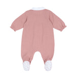 Chicco Tutina Neonato Rosa con  Ricamo e Piedini