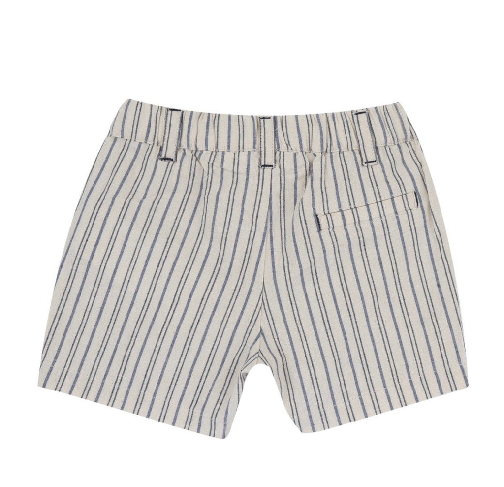 Chicco Completo Polo e Bermuda Bambino Bianco con Righe Blu