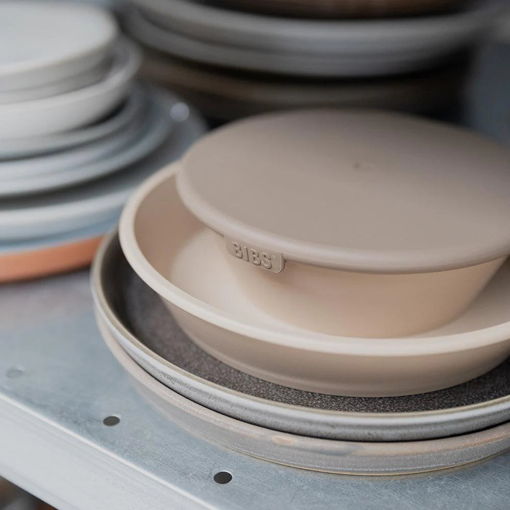 Bibs Set piatto per la pappa Piatto+Ciotola con coperchio