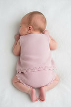 Chicco Completo Maglia Neonata Rosa con Bordo Traforato