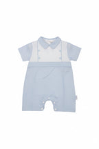 Pagliaccetto Neonato Azzurro Les Jolies Elegante Manica Corta